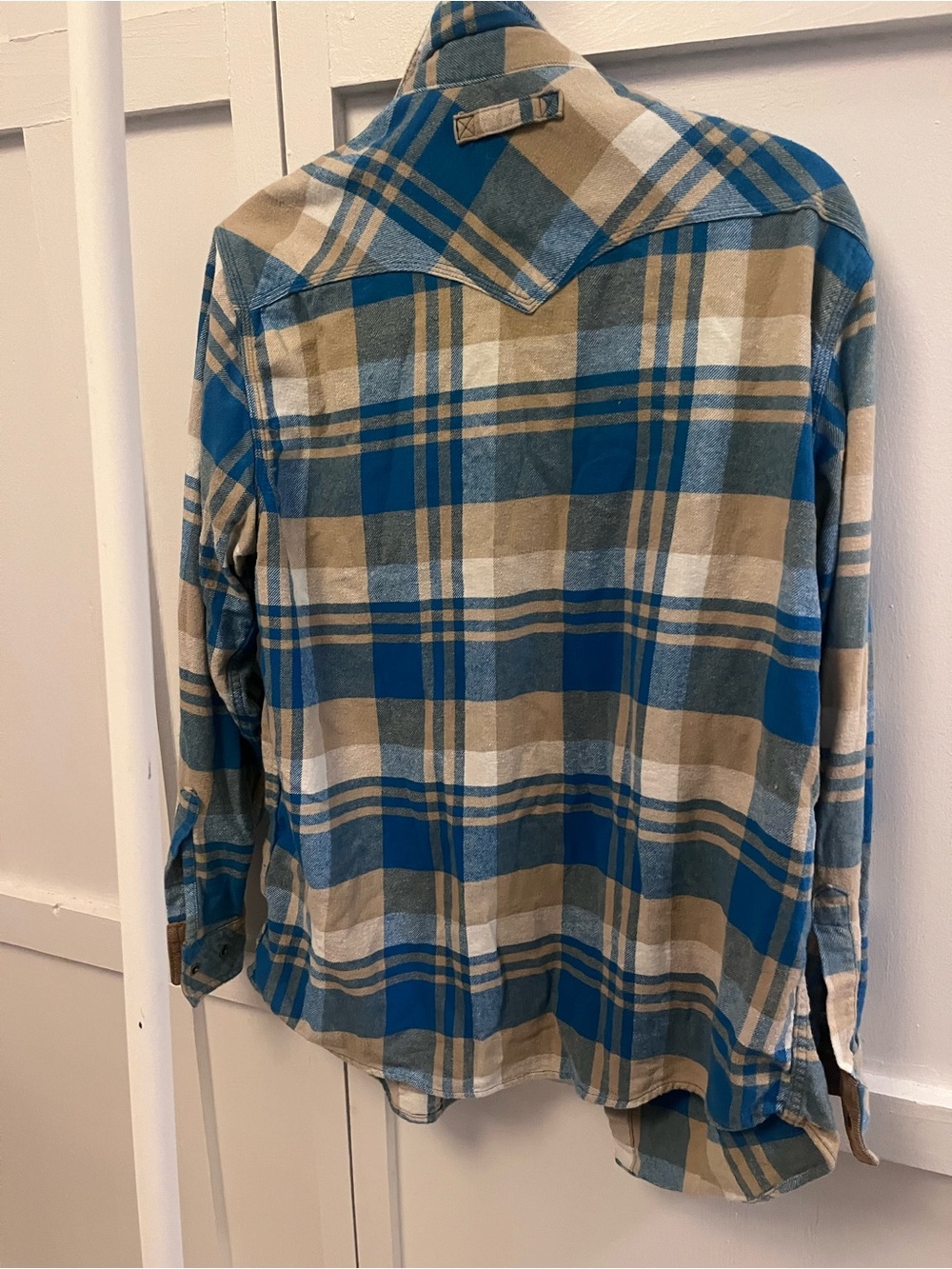 Legendary Whitetails Blue and Tan Plaid Button-Down Shirt